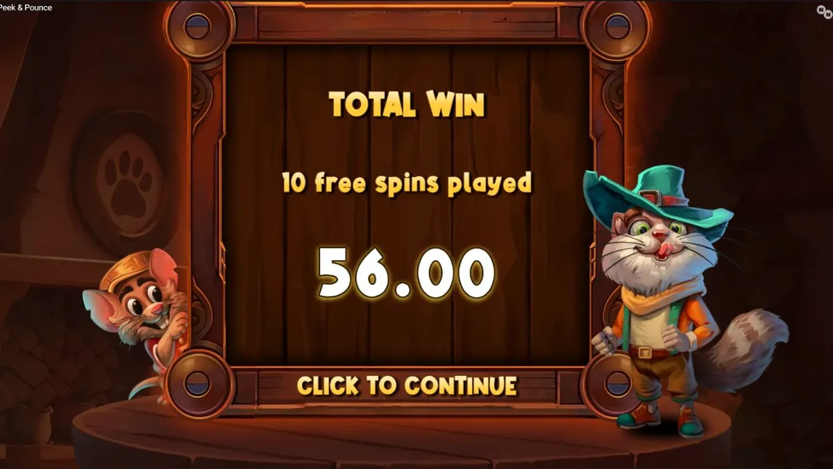 Karakter Señor Pounce dalam slot Peek & Pounce sedang bersiap melakukan pengejaran di dapur.